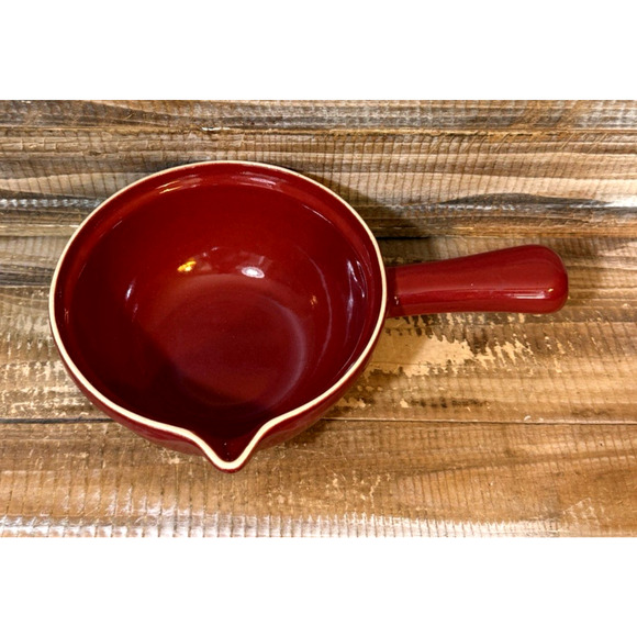 NWT Emile Henry France Rouge Sauce Pot Mixing Bowl with Spout 2902 - Picture 2 of 10